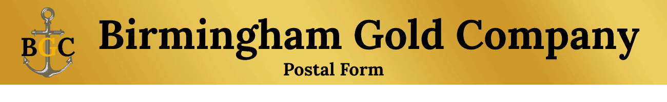 Sell Gold, Silver, Watches via Post - Postal Form Sell Gold, Silver, Watches via Post - Postal Form