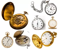 Sell A Gold or Silver Pocket watch To The Pocket watch Buyers  - Collage of Vintage Pocket Watches